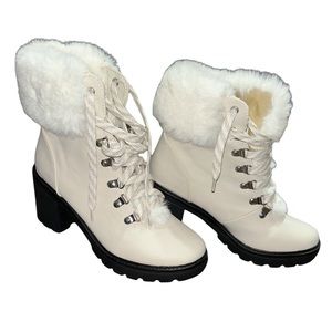 ESPRIT Women’s Ember Ivory Leather Boots